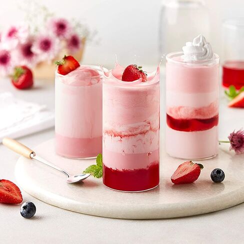 Borosil Drinking Glasses, 12 Oz, Set of 6, BPA Free, Borosilicate Drinking Glass, Clear & Lightweight Water Glass Set, Odor Resistant, Freezer & Dishwasher Safe, Glasses for Juice, Beer & Cocktails in Kuwait