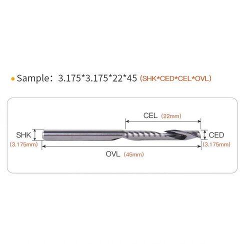 5pcs 3.175mm 6mm شانك أكريليك كربيد التونغستن فولاذ القاطع CNC التونغستن 1 قطع فلوت دوامة PVC الطواحين البلاستيكية (6x6x32x60) in Saudi Arabia