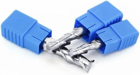 8mm 10mm Shank HRC50 2 Flute Cutting Aluminium Wood Copper Processing CNC Router Tungsten Steel Spiral Bit Milling Cutter Carbide End Mill(1.5X4DX50L-2F) in Saudi Arabia