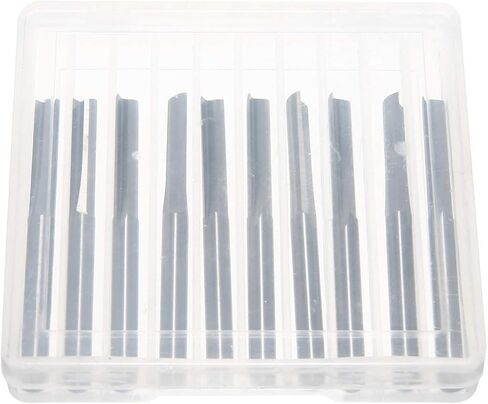 10pcs 3.175mm Shank Tungsten Steel CNC Router Bits 2 Flute Straight Slot Wood MDF Milling Cutter in Saudi Arabia