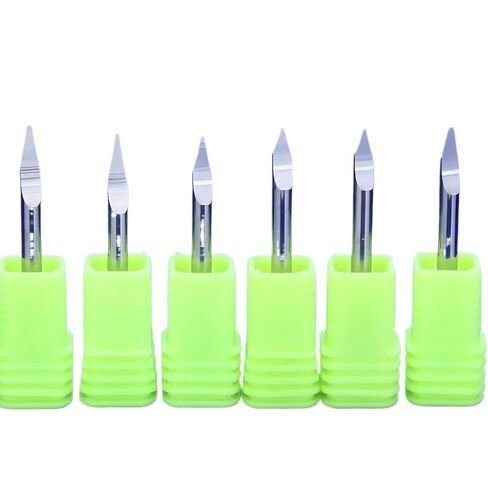 10pcs 3.175mm شانك CNC جهاز التوجيه البت الدقة طحن V شكل كربيد PCB بتات CNC Milling Cutter Mill (10p 3.175x60x0.3x38l) in Saudi Arabia