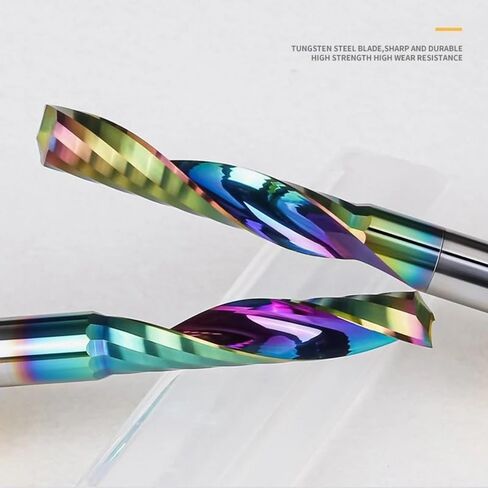 6mm 8mm 12mm Shank HRC70 Woodworking Fraise CNC Milling Cutter One Flute End Mill Pluter Bit for MDF Carbide Wood Cutter (12x12x45mm) in Saudi Arabia