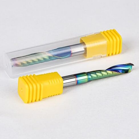 6mm 8mm 12mm Shank HRC70 Woodworking Fraise CNC Milling Cutter One Flute End Mill Pluter Bit for MDF Carbide Wood Cutter (12x12x45mm) in Saudi Arabia