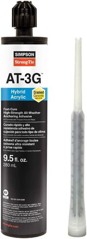 Simpson Strong-Tie AT3G10 AT-3G 9.5-oz. High-Strength Acrylic Anchoring Adhesive Cartridge w/Nozzle in Saudi Arabia