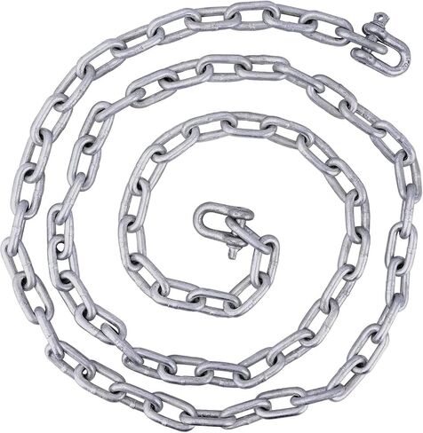 Boat Anchor Kit Fluke Anchor with Chain and Anchor Rope Set for Boats Pontoon, Deck, Fishing, and Sail in Kuwait