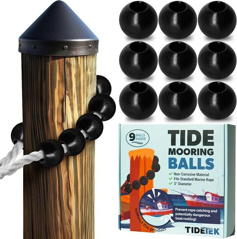 كرات الرصيف مرسى | #1 إكسسوارات قفص القوارب لمنع خطوط من اصطياد Pier Pilings مع ارتفاع المد والجزر ، حماية القارب الخاص بك في الانزلاق عندما تتغير مستويات المياه ، وتناسب الحبل البحري القياسي in Saudi Arabia