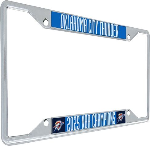 Desert Cactus Oklahoma City Thunder Car Accessories NBA Team Basketball Metal License Plate Frame and Tag Holder for Front or Rear of Vehicle (2025 Championship) in Saudi Arabia