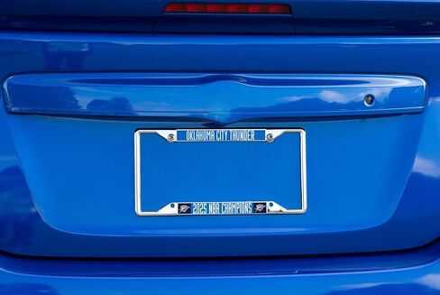Desert Cactus Oklahoma City Thunder Car Accessories NBA Team Basketball Metal License Plate Frame and Tag Holder for Front or Rear of Vehicle (2025 Championship) in Saudi Arabia