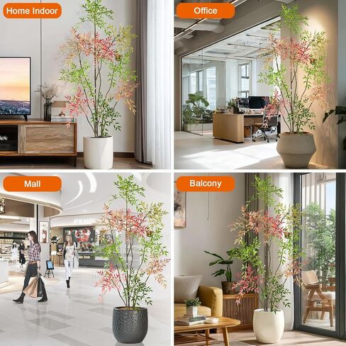 4.6ft من الخيزران شجرة الخيزران الاصطناعية Nandina Tree Plants Ingotial Indoor Tree واقعية واقعية بوعاء مع أكثر in Kuwait