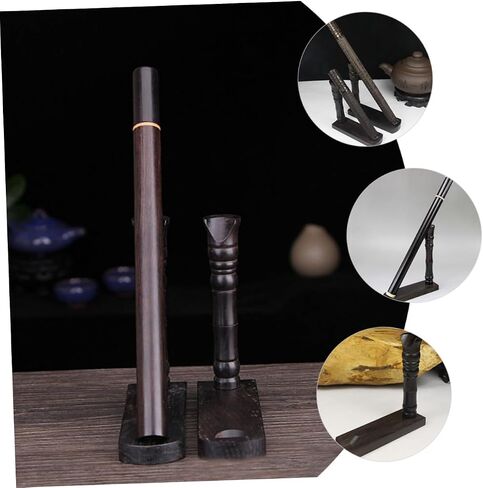 شاشة الفلوت الخشبية حامل Clarinet Rack Storage حامل أنيقة منظم الفلوت لسهولة التثبيت متعددة الاستخدامات للمتانة in Saudi Arabia