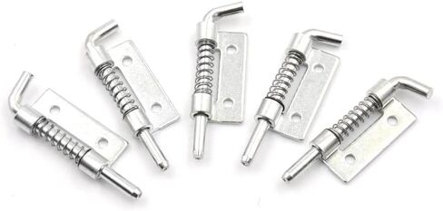 أقفال الأبواب والمزالج المحملة الربيعة الأمان المعدني براميل المزلاج الفضة زنبرك زنبرك خزانة الباب المفصلية الأجهزة in Kuwait