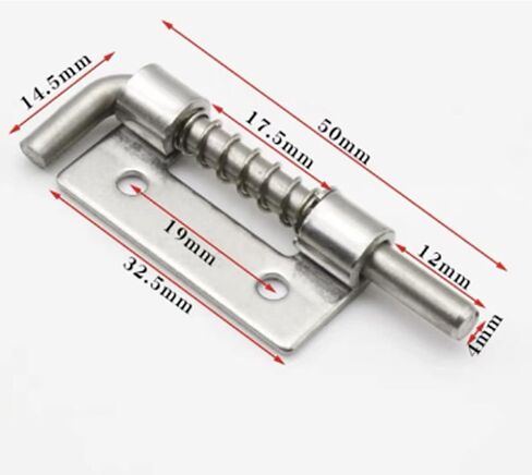 أقفال الأبواب والمزالج المحملة الربيعة الأمان المعدني براميل المزلاج الفضة زنبرك زنبرك خزانة الباب المفصلية الأجهزة in Kuwait