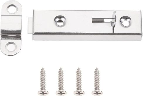 قفل المزلاج الصلبة انزلاق الباب المزلاج ث/المسمار HASP البوابة البوابة سلامة قفل كروم الفضة شقا in Kuwait