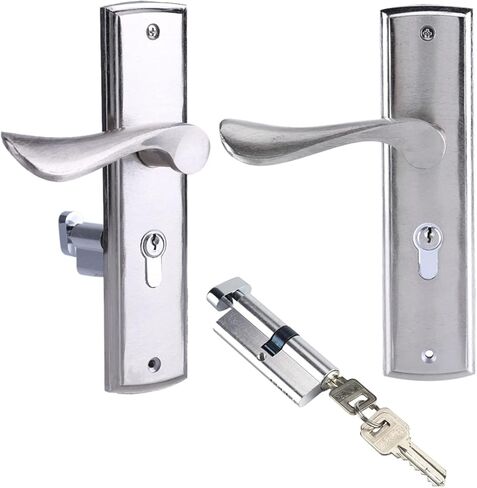 قفل سلسلة ألومنيوم سبيكة القفل القفل الداخلي قفل الباب مقبض باب خشبي الباب الأمامي والخلفي مقبض الباب قفل الباب مزدوج مع المفتاح in Kuwait