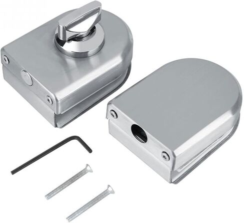 Door Locks and Latches Glass Door Lock Stainless Steel Glass Door Latch Glass Door Lock Home Hotel Bathroom for Frameless Glass Door in Kuwait