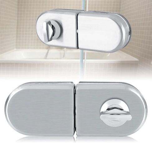 Door Locks and Latches Glass Door Lock Stainless Steel Glass Door Latch Glass Door Lock Home Hotel Bathroom for Frameless Glass Door in Kuwait