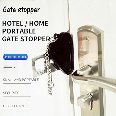 Chain Lock Portable Door Lock Dual Hole Security Door Locker Travel Lock Latch Door Lock in Saudi Arabia