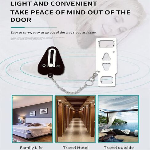Chain Lock Portable Door Lock Dual Hole Security Door Locker Travel Lock Latch Door Lock in Saudi Arabia