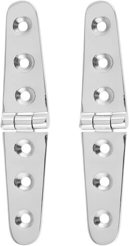 2/4PCS Stainless Steel 316 Marine Hardware Casting Hinge Door Hinge for Boat Yacht RV- Size156X28mm Button in Saudi Arabia