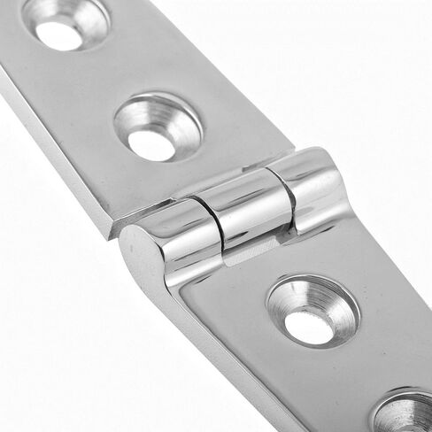 2/4PCS Stainless Steel 316 Marine Hardware Casting Hinge Door Hinge for Boat Yacht RV- Size156X28mm Button in Saudi Arabia