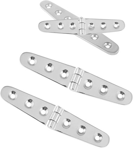 2/4PCS Stainless Steel 316 Marine Hardware Casting Hinge Door Hinge for Boat Yacht RV- Size156X28mm Button in Saudi Arabia