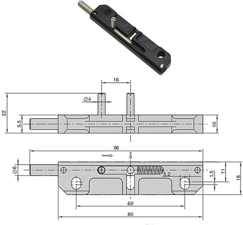 أقفال ومزالج الأبواب اليسار واليمين أجهزة دخول الباب الترباس ، رافعة حماية باب الأمان ، قفل الترباس الترباس ، in Kuwait