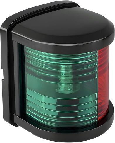 Seaflo 11 Series منتظم بحجم LED LED BI-COLOR RED/GREEN LIGHT-12 فولت ، 1W ، IP67 مقاوم للماء ، 2NM ، الرؤية العالية ، للقوارب التي تقل عن 65 قدمًا (20 مترًا)-ضمان لمدة 4 سنوات (Bi-Color/Black) in Kuwait