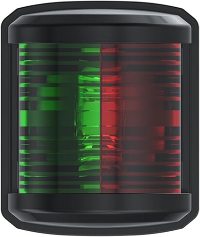 Seaflo 11 Series منتظم بحجم LED LED BI-COLOR RED/GREEN LIGHT-12 فولت ، 1W ، IP67 مقاوم للماء ، 2NM ، الرؤية العالية ، للقوارب التي تقل عن 65 قدمًا (20 مترًا)-ضمان لمدة 4 سنوات (Bi-Color/Black) in Kuwait
