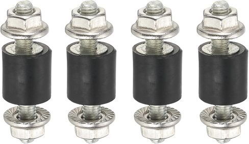 Batikil M10 40x20mm مع عزل المطاط ، 2 PCS ترصيع مطاط على امتصاص الصدمات مكافحة العزلة التثبيط يتصاعد مع القفل المكسرات للمحرك ، ضاغط الهواء ، محركات (ارتفاع 70 مم) in Saudi Arabia