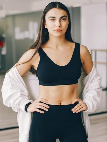 Love My Fashions® Sports Bras for Women Non Padded Soft Stretchy Comfort Push Up Bra for Workout 3-Pack in Saudi Arabia