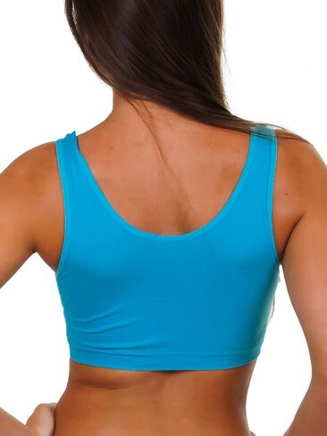 Love My Fashions® Sports Bras for Women Non Padded Soft Stretchy Comfort Push Up Bra for Workout 3-Pack in Saudi Arabia