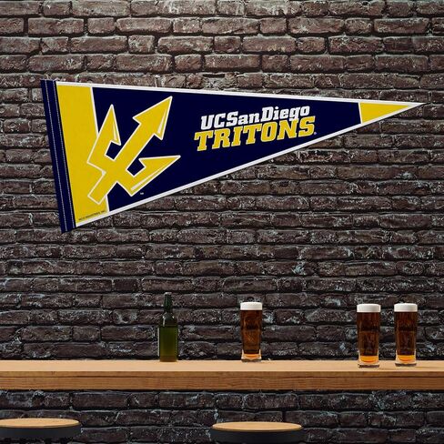 Rico Industries NCAA UC San Diego Tritons 12" x 30" Felt Wall Décor Pennant - Great for Home/Bed Room/Man Cave Décor in Saudi Arabia