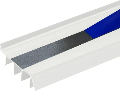 PVC و Vinyl Door Bottom | باب Weatherstrips | لمدة 1 3/4 "إلى 2" أبواب سميكة | يناسب الفجوات من 1/4 "إلى 9/16" | صنع في الولايات المتحدة (3 أقدام ، بني) in Saudi Arabia