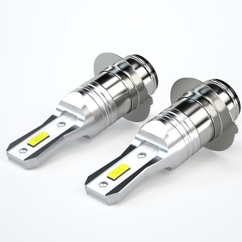 H6M P15D LED المصابيح البيضاء المتوافقة مع Yamaha Kodiak 400 2000-2004 450 2003-2005 ، P15D H6 H6M Light Light Light in Kuwait