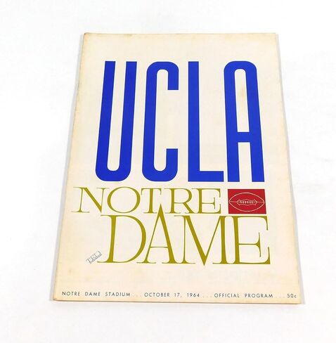 1964 UCLA في برنامج كرة القدم كلية نوتردام 10-17-64-برامج الكلية in Saudi Arabia
