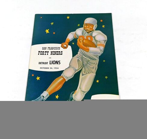 1954 ديترويت ليونز في برنامج San Francisco 49ers NFL لكرة القدم 10-24-54-برامج اتحاد كرة القدم الأميركي in Saudi Arabia