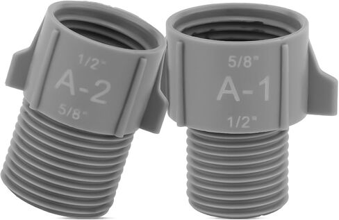4pcs 1/2" 5/8" 3/4" Pipe Conversion Connectors, Water Pipe Interface Converter, 1/2" NPT to 5/8" NPT 1/2" NPT to 3/4" NPT Male to Female Hose Line Adapter for Pipe Diameter Change Accessories in Saudi Arabia