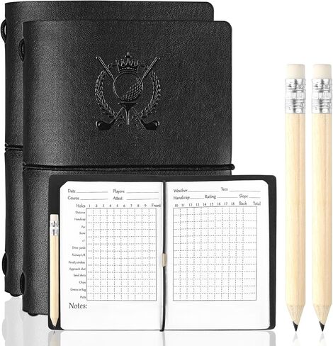 كتاب بطاقة Golf ScoreCard مع قلم رصاص ، وملحقات دفتر جولف Golf ScoreCard Leather Water in Kuwait