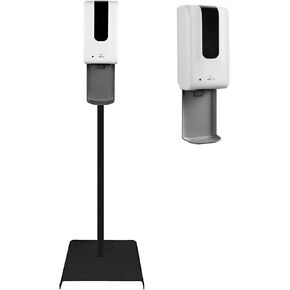 Touchless Hand Sanitizer Dispenser | Sanitizing Station with Drip Catcher, Refillable Bottle, and Sanitizer Stand | Hand Sanitizer Machines for Personal and Commercial Utility - White, Floor White in Saudi Arabia
