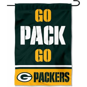 Green Bay Packers Go Pack Go Garden Flag Double Sided Banner in Saudi Arabia