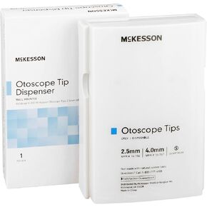 McKesson Otoscope Tips Dispenser, Wall Mounted, Plastic, Semi-Transparent Front Inventory Window, Easy-to-Mount - 5.5 in x 8 in, 1 Count in Kuwait