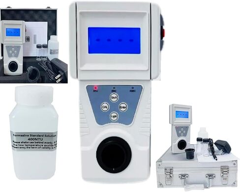Turbidimeter Portable Turbidimeter Turbidimeter Turbidity Meter Tester with 0 to 200 NTU Accuracy 0.1 NTU 400NTU Formazine Turbidity Solution NTU EBC ASBC for Water Treatment ISO7027 Standard in Saudi Arabia