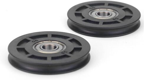 U Groove Roller Wheel عالية التحميل 6000zz Ball تحمل كبير المروحة Colling Armoire Wheel 1060u 10 * 60 * 9mm in Saudi Arabia