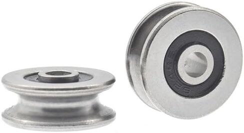 السلك الصلب عجلة الأخدود المعدنية بكرة معدنية 4 ملم القطر الداخلي ، U Castave Wheel Rust Prevention U4 * 18 * 7 in Kuwait