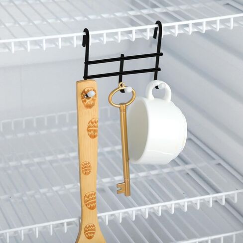 6 حزمة 3 خطاف المرفق لرفف الأسلاك 3.75 "L x 1.625" D x 3.25 "H الأسلاك الرفوف الملحقات الصلب معلقة رف المعدن لمنظم التخزين (أبيض) in Saudi Arabia