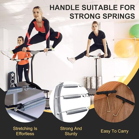 3 PCS مجموعة أدوات السحب الترامبولين ، ترامبولين T-Hook Puller Spring Pull Hook مع خطاف الشكل T مع ملحقات المقبض البلاستيكي الترامبولين in Saudi Arabia