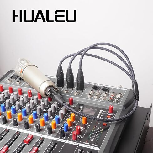 2ft 3pin xlr ذكر إلى 3 كابل من الإناث y ، XLR Splitter 1 ذكر إلى 3 كابل صوت أنثى للخلاط ، الميكروفون in Saudi Arabia