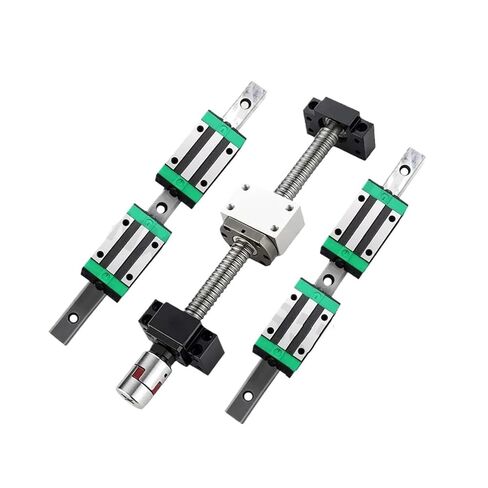 دقة الكرة الخطية المسمار الجزء 4pcs Hgw20cc +برغي الكرة 2pcs Hgr20 +1 مجموعة Sfu1605 Ball Screw +Xb +Dsg L300-1000mm للجزء (350 مم) in Kuwait