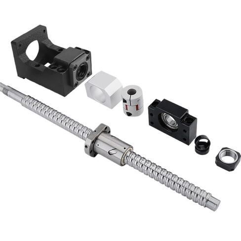Linear Motion Ball Screw Precision Part 16mm Ball Screw SFU1610 Ball Screw 200mm-1000mm BF12+C7 HM12-60 for Nema24 Motor Seat+DSG16H+Coupler(450mm) in Kuwait