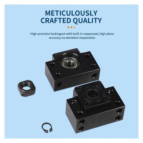 Linear Motion Ball Screw Precision Part SFS1610 C7 Ball Screw 100-1000mm with Machined+1610 Ball Screw+Nut Housing+BKBF12 End Bracket+ Coupler(300mm) in Kuwait